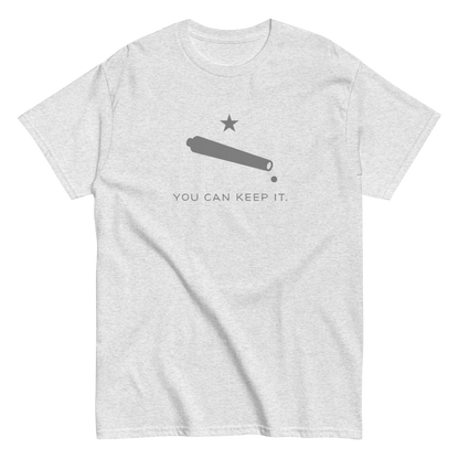 “You Can Keep It” Unisex Short Sleeve T-Shirt (Dove)