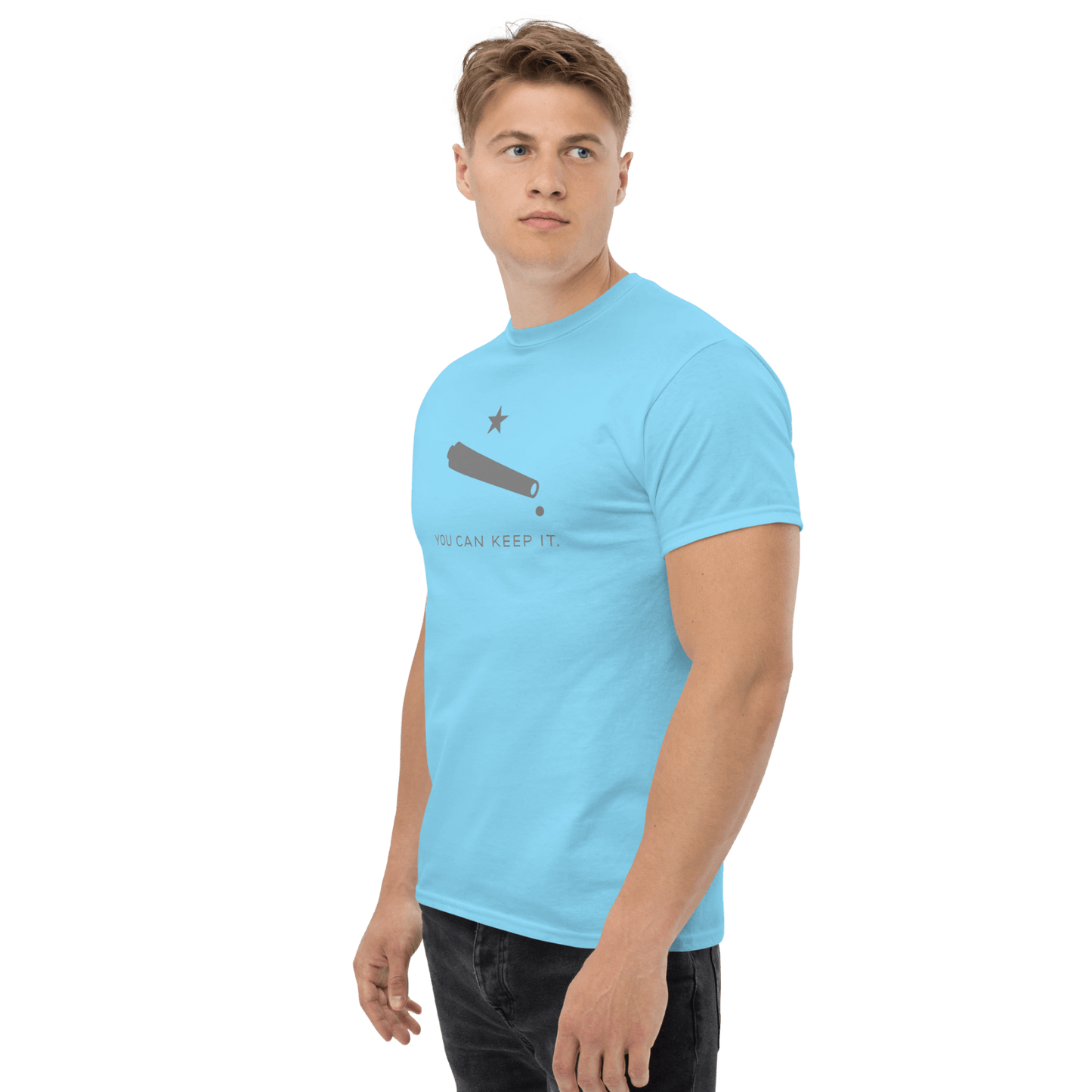 “You Can Keep It” Unisex Short Sleeve T-Shirt (Dove)