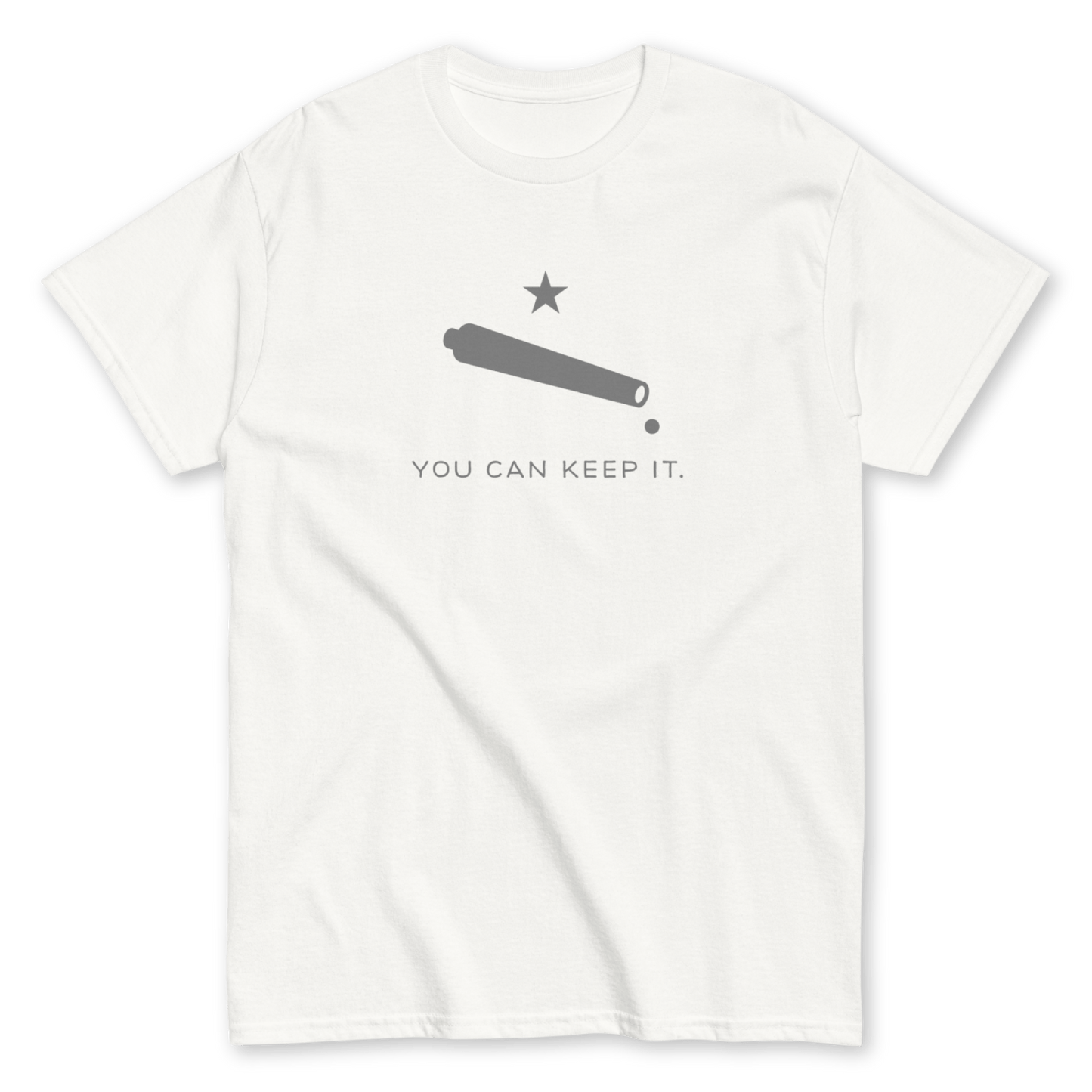 “You Can Keep It” Unisex Short Sleeve T-Shirt (Dove)