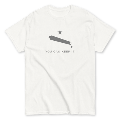 “You Can Keep It” Unisex Short Sleeve T-Shirt (Dove)